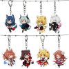 SilverAsh Keychain Acrylic Man Key Chain Women Key Holder Cute Arknights Keyring Game Key Ring Brelok 1 - Arknights Shop