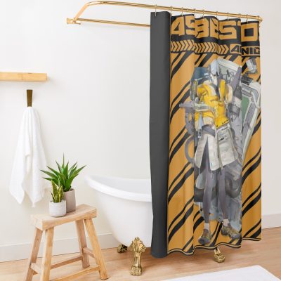 Arknights Asbestos Potrait Shower Curtain Official Arknights Merch