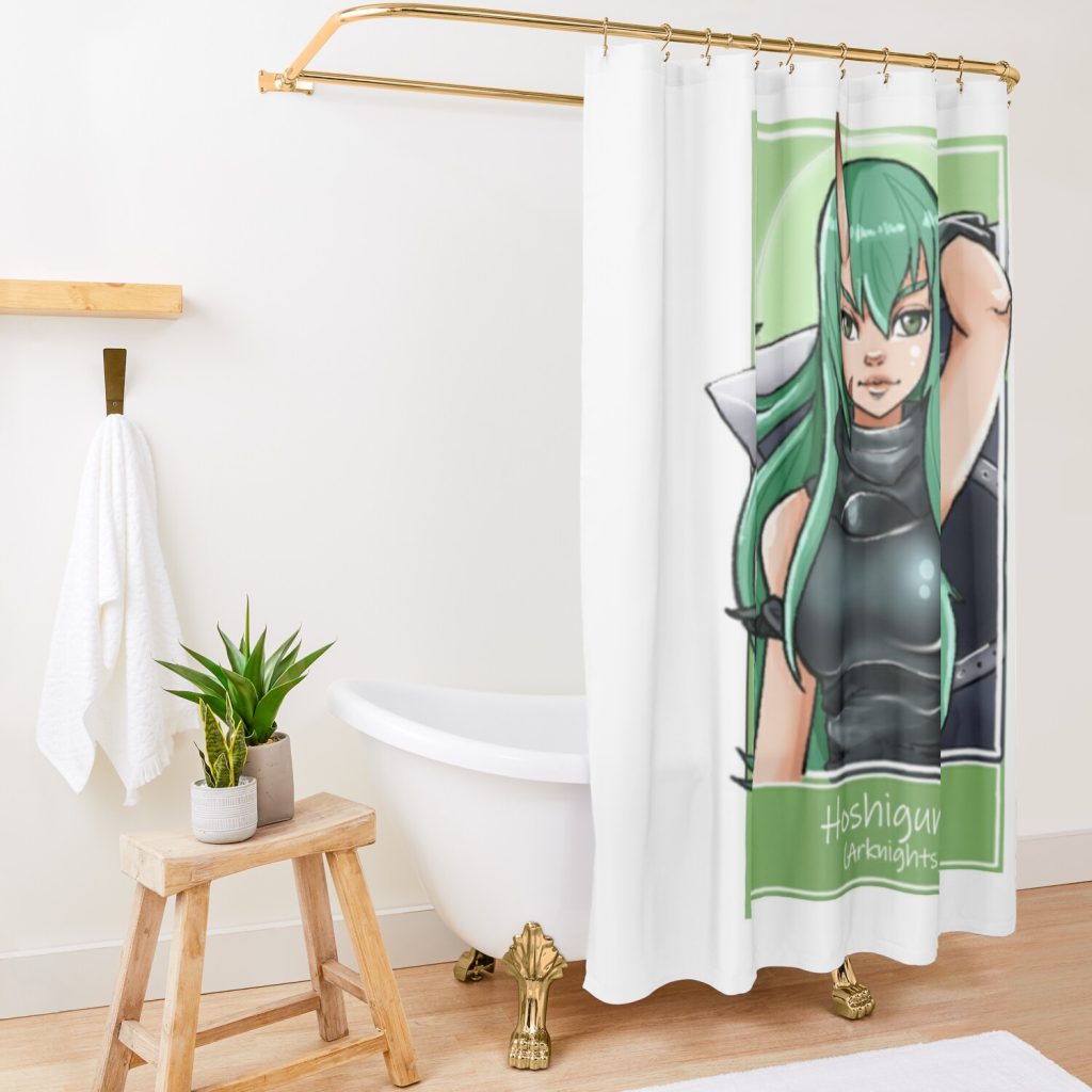 Arknights Hoshiguma Shower Curtain Official Arknights Merch