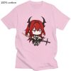 Surtr Kawaii Cartoon T Shirt Hot Game Arknights Shirt Couple Casual Graphics Summer Short Sleeve T 1 - Arknights Shop