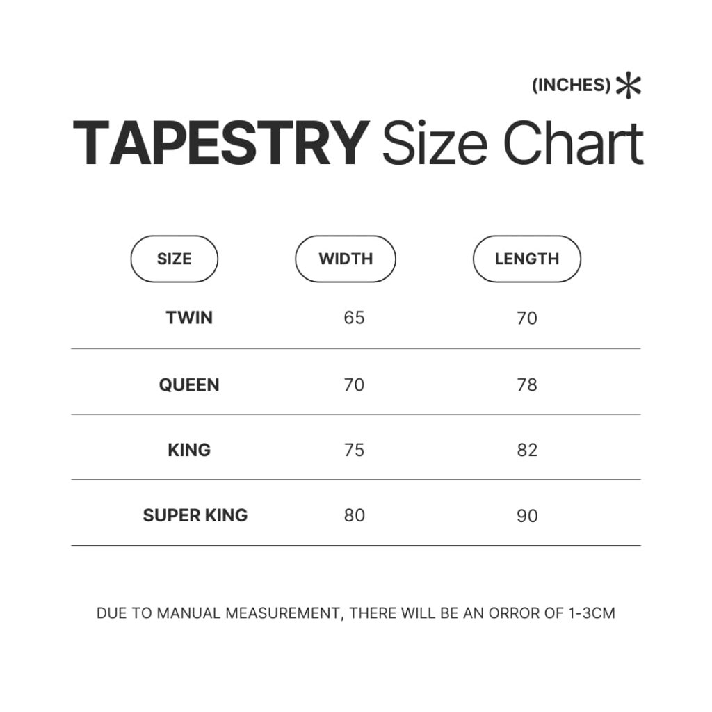 Tapestry Size Chart - Arknights Shop